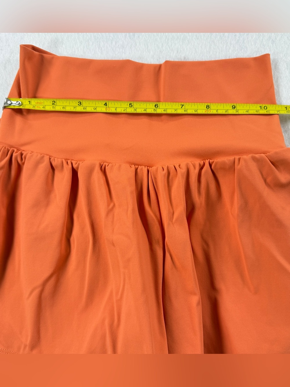 Halara SoftlyZero Airy Super High Waisted 2-in-1 Shorts XS Orange 3” Lounge - Picture 5 of 10